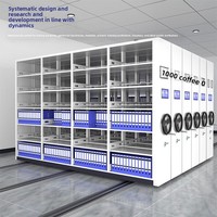 Système de rangement suspendu manuel en acier, compact et mobile, avec étagères mécaniques intelligentes électriques personnalisées et compacteur de dossiers mobile
