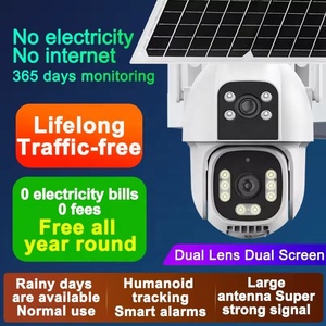 Cámara Solar Inalámbrica 4G ESOE de 8W, Doble Lente, Reconocimiento de IA, Detección de Movimiento, Visión Nocturna a Todo Color, Detección de Movimiento AOV - Product Image 3