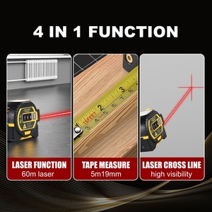 Télémètre laser numérique DEWEN 60M avec frein automatique et enroulement automatique pour la mesure de distance, de surface et de volume - Product Image 5