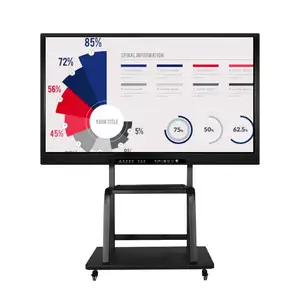 Digital Interactive All In One Whiteboard Led Tv Infrared Touch Screen Interactive Flat Panel Displays LED Monitor