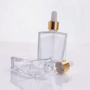 Botellas de Vidrio con Gotero Cuadradas y Rectangulares de Lujo, Transparentes Esmeriladas, Color Ámbar, de 15 ml, 30 ml, 50 ml y 100 ml, para Suero y Aceite Esencial - Product Image 2