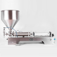 Machine de remplissage semi-automatique pour crème glacée, eau, miel, jus, sauce, boisson gazeuse, pâte de tomate