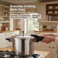 Nouvelle Cocotte-minute en Acier Inoxydable 26CM SUS304 avec Poignée en Bakélite et Soupape de Sécurité pour des Repas Rapides au Quotidien et une Cuisine Domestique Express