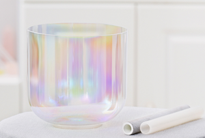 <span class=keywords><strong>Creuset</strong></span> en quartz coloré transparent de <span class=keywords><strong>6</strong></span> à 12 pouces Bol d'ode en cristal pour la méditation musicale Thérapie sonore Yoga Comprend un anneau de bâton - Product Image 4