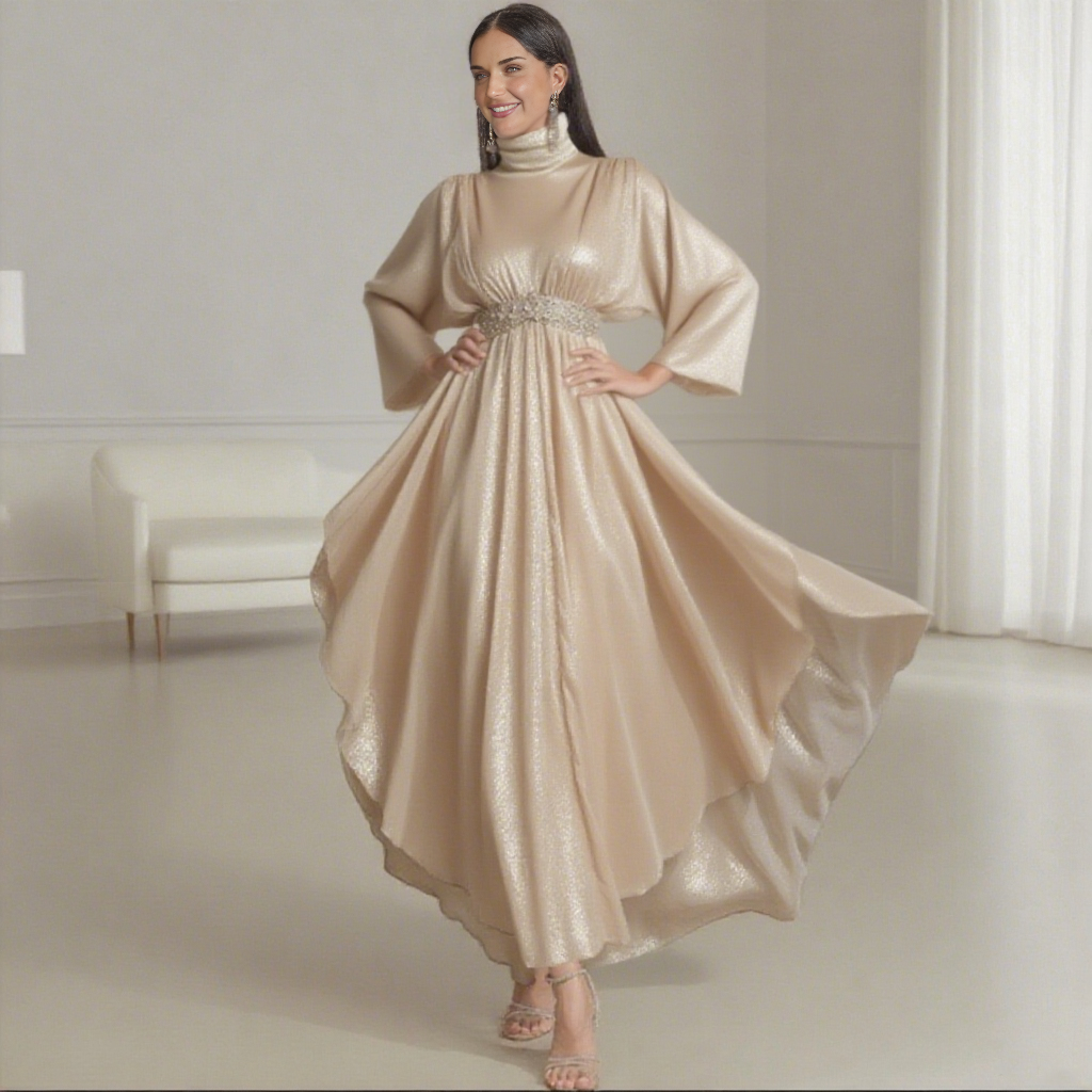 Wholesale Silk Champagne Dress Satin Material Ensures Comfort | Alibaba.com