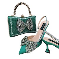Ensemble Chaussures et Sac de Soirée Carrés à Strass pour Femme 2025 – Luxe Designer Portable