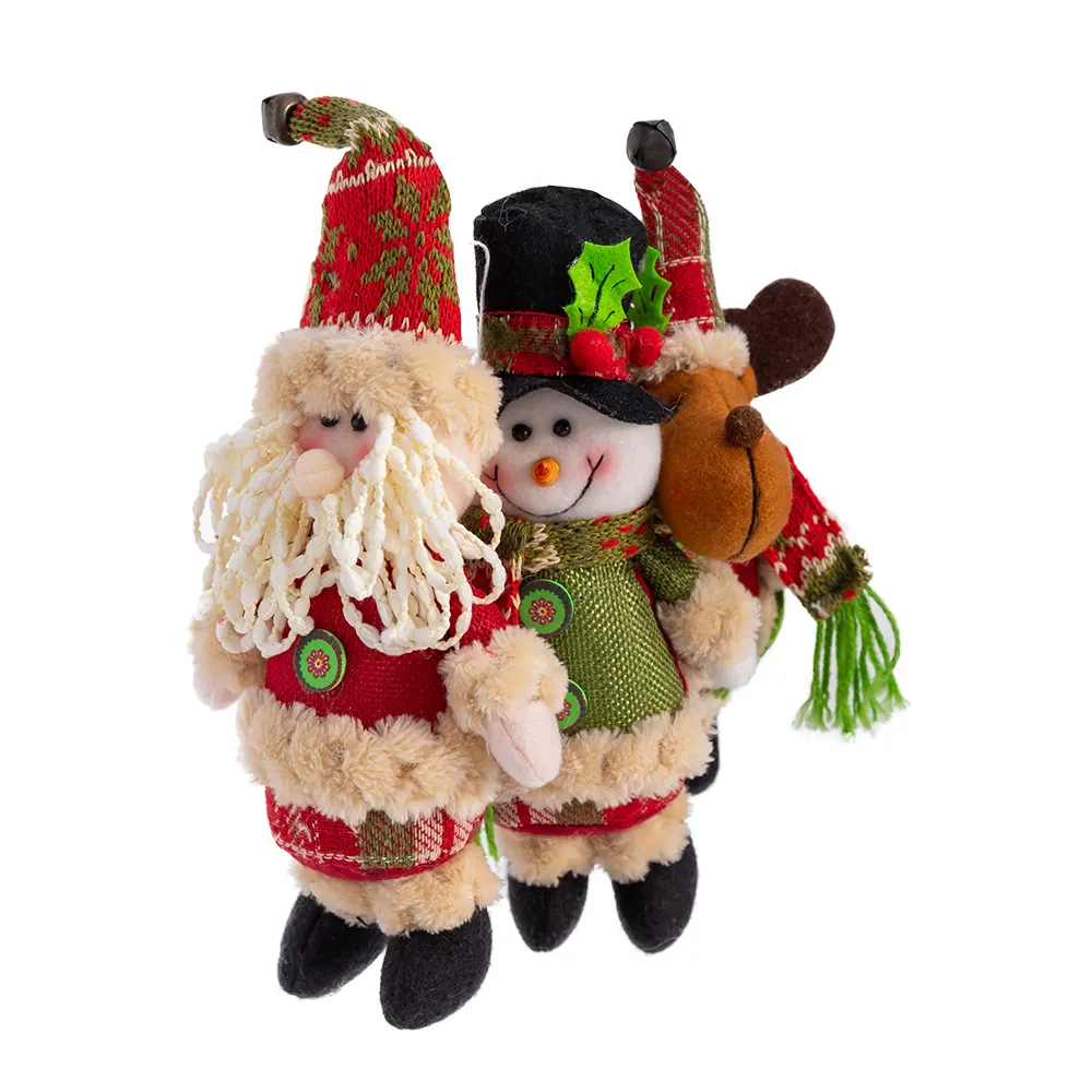 Hot Sale Customizable Size Cute Mini Plush Elf Doll Christmas Decoration Snowman Doll