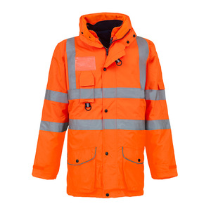 Giacca di cotone impermeabile, calda e riflettente multifunzionale rimovibile per la sicurezza sul lavoro - Product Image 3