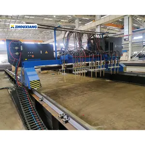 Kesici sac otomatik ağır portal Cnc plazma ve alev Cnc kesme makinesi için çelik