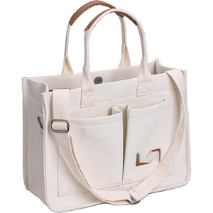 Échantillon gratuit Nouveau design de mode Sac fourre-tout surdimensionné personnalisé pour femmes Sac de shopping pliable réutilisable en toile - Product Image 1