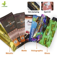 Sac d'emballage personnalisé en Mylar pour bonbons, biscuits, granola, protéines, énergie, champignons, barres chocolatées, avec fermeture thermique sur le dos, pour oreiller