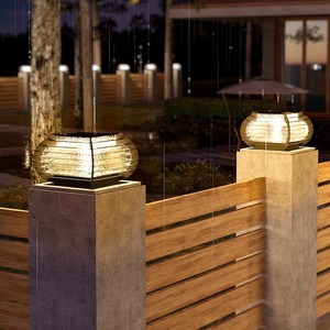 ไฟเสาพลังงานแสงอาทิตย์ LED สไตล์ยุโรปหรูหราทันสมัยสำหรับโรงแรมสวนวิลล่าตกแต่งผนังที่อยู่อาศัยตรงจากโรงงาน - Product Image 2