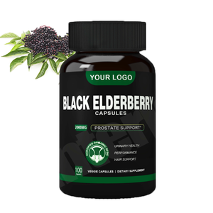 Cápsulas de extracto de saúco negro de grado alimenticio, suplementos de hierbas antioxidantes para adultos, no para adolescentes o mujeres embarazadas - Product Image 1