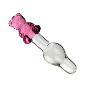 ชุดแก้วใสขนาดเล็กลายหมีคู่รักปลั๊กเสียบก้นแก้วขนาดเล็กของผู้ผลิตใหม่ของเล่นทางเพศสำหรับผู้ใหญ่ - Product Image 6