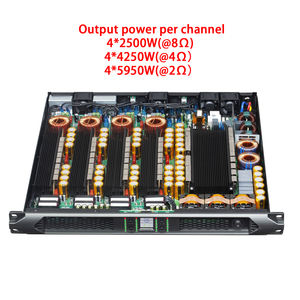 Amplificateur de puissance professionnel 4 canaux 2500W <span class=keywords><strong>SONO</strong></span> SD425, prix fabricant, personnalisé, avec boîtier métallique pour enceintes Line Array - Product Image 1