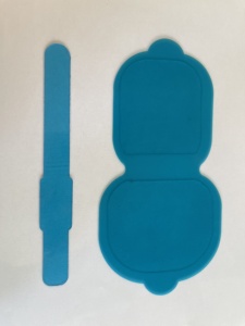 แผ่นเจลแผ่นกาว ABS แบบกำหนดเองขนาด17.8*2.4/1.8ซม. แผ่นทดแทนเจลนำไฟฟ้าหน้าท้อง - Product Image 6