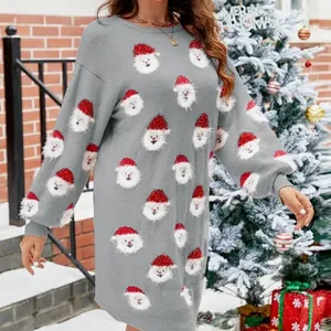 Vente en gros ODM OEM <span class=keywords><strong>Pull</strong></span> en tricot pour l'hiver <span class=keywords><strong>Pull</strong></span> grande taille en mohair à manches longues Pulls <span class=keywords><strong>de</strong></span> <span class=keywords><strong>Noël</strong></span> pour enfants Père <span class=keywords><strong>Noël</strong></span> pour femmes - Product Image 6