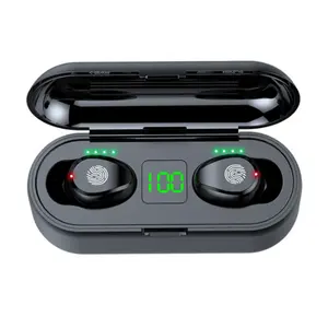 Mtf — écouteurs bluetooth tactiles, oreillettes avec affichage de puissance, stéréo, intra-auriculaires, sans fil, zoom, TWS F9, 5.0