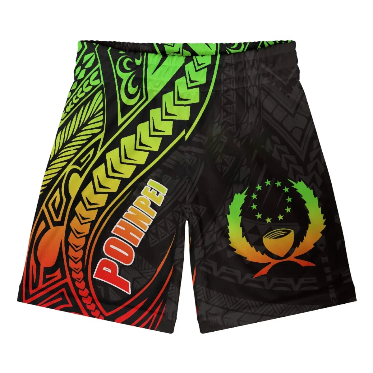 Pantaloni corti da uomo personalizzati a basso prezzo all'ingrosso Oceania Island Pohnpei stampa Shorts Comfort a asciugatura rapida abbigliamento estivo da spiaggia