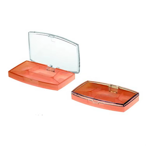 Phong cách đầy màu sắc nhựa container cho mỹ phẩm <span class=keywords><strong>Eyeshadow</strong></span> trường hợp 3 màu trong suốt nắp vuông <span class=keywords><strong>Eyeshadow</strong></span> bao bì - Product Image 1