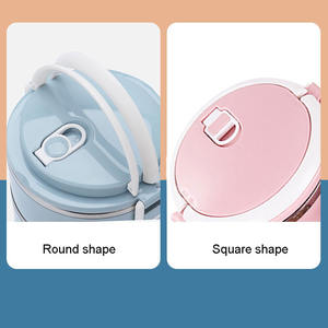 سعة كبيرة متعددة الطبقات تيفين حاوية وجبة الغذاء الناقل الفولاذ المقاوم للصدأ مانعة للتسرب العزل الحراري بينو - Product Image 4