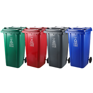 120L Black Plastic Pedal Dustbin <strong>Big</strong> Outdoor 120 Liter Recycling Waste Bin with Foot Structure Garbage Bin - Product Image 3