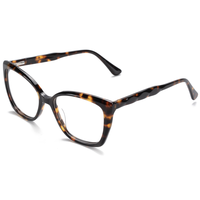 Monture de lunettes optiques Elan Optical YB8019, style œil de chat papillon européen et américain, pour femme, monture complète en acétate, vente directe usine
