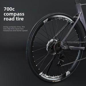 Fourche à ressort pour <span class=keywords><strong>vélo</strong></span> de route Kaimarte en alliage d'aluminium avec câblage dissimulé, capacité de charge de 100 kg, roue 700C - Product Image 4