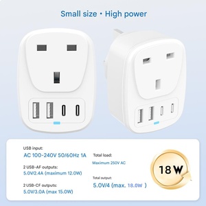 Honpnk Anh Để Châu Âu Cắm <span class=keywords><strong>Adapter</strong></span> Với 2 Cổng <span class=keywords><strong>USB</strong></span> Và 2 Loại C Cổng Thông Minh Căn Nhà <span class=keywords><strong>EU</strong></span> <span class=keywords><strong>Euro</strong></span> Châu Âu Điện Du Lịch <span class=keywords><strong>Adapter</strong></span> - Product Image 5