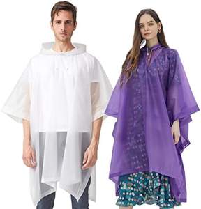<span class=keywords><strong>Chubasquero</strong></span> impermeable de PEVA para hombres y mujeres, Ponchos de lluvia de gran tamaño con logotipo impreso, <span class=keywords><strong>chubasquero</strong></span> de gira, Poncho de lluvia directo de fábrica - Product Image 6