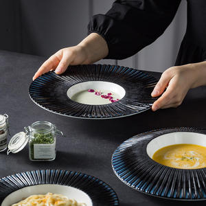 أطباق عشاء خزفية نورديكية عتيقة من 5 نجوم، أطباق ستيك، أطباق للفنادق والمطاعم، أطباق للحلويات، أطباق للطعام - Product Image 5