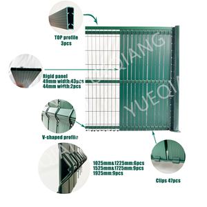 Treillis métallique soudé incurvé 3D/Kit d'<span class=keywords><strong>occultation</strong></span> de clôture 3D lattes <span class=keywords><strong>en</strong></span> <span class=keywords><strong>PVC</strong></span>/panneaux <span class=keywords><strong>rigides</strong></span> à <span class=keywords><strong>lamelles</strong></span> pour cadre métallique de 2.5m clture de jardin - Product Image 2
