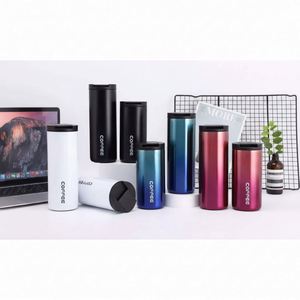 CORFEE Stainless Steel Vacuum Tumbler <b>Double</b> <b>Wall</b> Insulated Travel <b>Mug</b> With Lid Minimalist Design White - Product Image 2