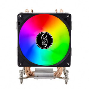 Enfriador de CPU con Ventilador Silencioso de 12 cm y Cuatro Tubos de Calor de Cobre y Aluminio, con Control Inteligente de Temperatura y Alto Rendimiento - Product Image 1