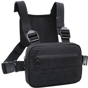 Bolsa de Pecho Deportiva para Hombre y Mujer, Minimalista, para Correr, Senderismo, Ciclismo, Viajes, con Múltiples Bolsillos, EDC - Product Image 1