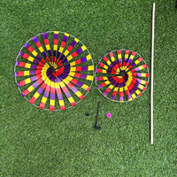 Moulins à vent arc-en-ciel colorés et personnalisables pour enfants, jouets en plastique à enfouir dans le sol pour la décoration extérieure du jardin, toutes saisons