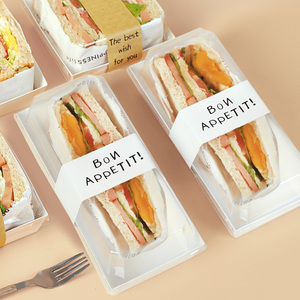 Hot Bán Tùy Chỉnh In Takeaway Để Đi Pho Mát Eggdrop Giấy Hộp Bánh Sandwich Hàn Quốc Trứng Thả Bánh Sandwich Giấy Bao Bì - Product Image 3