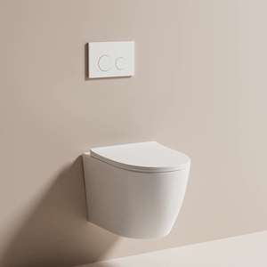 Nuovo <span class=keywords><strong>WC</strong></span> Sospeso Senza Bordo Sottile in Ceramica con Sedile UF Integrato - Product Image 2