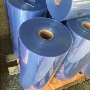 Jincai 0.2mm 0.5mm 0.8mm 1mm Rigid Thermoforming PVC Plastic Film Roll Folha Transparente PVC Transparente