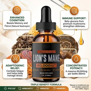 Ausreson Gocce Liquide Biologiche di Matcha e Complesso di Funghi Criniera di Leone, Estratto di Criniera di Leone, Integratore per il Cervello, Gocce Halal di Criniera di Leone - Product Image 5