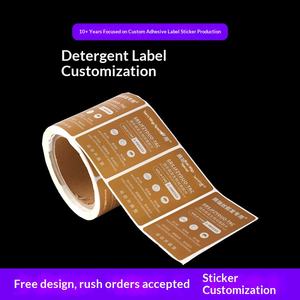 สติกเกอร์กันน้ำ กันน้ำมัน วัสดุพีวีซี แบบม้วน สำหรับฉลากผลิตภัณฑ์เคมีภัณฑ์ประจำวัน น้ำยาทำความสะอาด เจลอาบน้ำ พิมพ์สี่สี รูปทรงไม่สม่ำเสมอ - Product Image 3