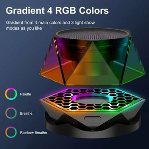 TWS G300 Magnetic Diamond Wireless <b>Speaker</b> RGB Color Light Portable Phone Stand for Home Outdoor Party - Product Image 6