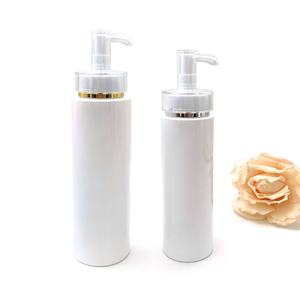 Flacon pompe en acrylique blanc à taille fine pour soins de la peau, lotion, shampoing, gel douche – 100ml, 120ml, 150ml, 180ml, 200ml, 250ml, 300ml, 500ml - Product Image 1