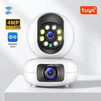 Caméra intérieure TUYA 4MP, appels vocaux bidirectionnels, installation variée, alarme sonore et lumineuse en temps réel, babyphone