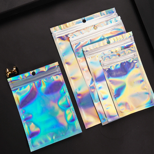 Z5 resealable Laser trong suốt zippre bao bì Pouch Holographic lưu trữ không thấm nước Mylar túi nhôm lá Zip khóa túi - Product Image 2