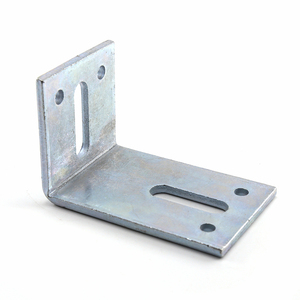 Custom Connector 90 Degree Galvanized Carbon Steel <strong>Metal</strong> Adjustable L Right Corner <strong>Angle</strong> <strong>Bracket</strong> for Door Track Jamb - Product Image 3