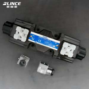 שסתום הידראולי סולנואידי כיווני למכונות בנייה, שסתום הידראולי עם פתח 3/8 אינץ', שסתום בקרה עם סליל סולנואידי AC240V - Product Image 1