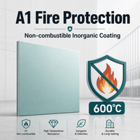 Panneau en aluminium moderne avec revêtement céramique, ignifuge A1, haute dureté 6-9H, résistant aux taches, facile à nettoyer, pour bardage de métros et aéroports