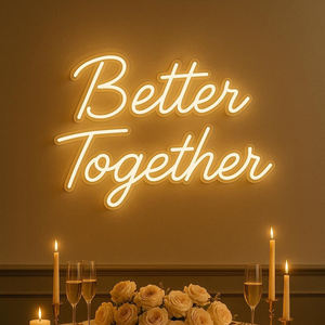 Enseigne néon personnalisée en acrylique pour mariage avec lumières LED, étanche IP67, publicité et éclairage pour entreprises et événements - Product Image 1