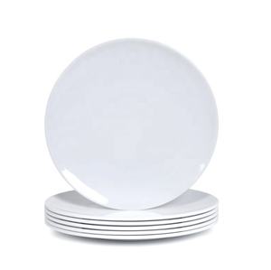 Cosina vajilla juegos دي platos y cubiertos 6 قطعة مجموعة piring makanan ، الحديث الاسكندنافية متعدد الألوان 100% الميلامين لوحات بيضاء - Product Image 1